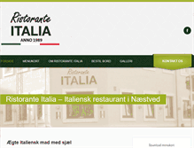 Tablet Screenshot of italia-naestved.dk
